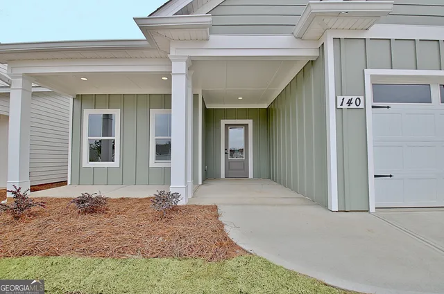 a front view of a house