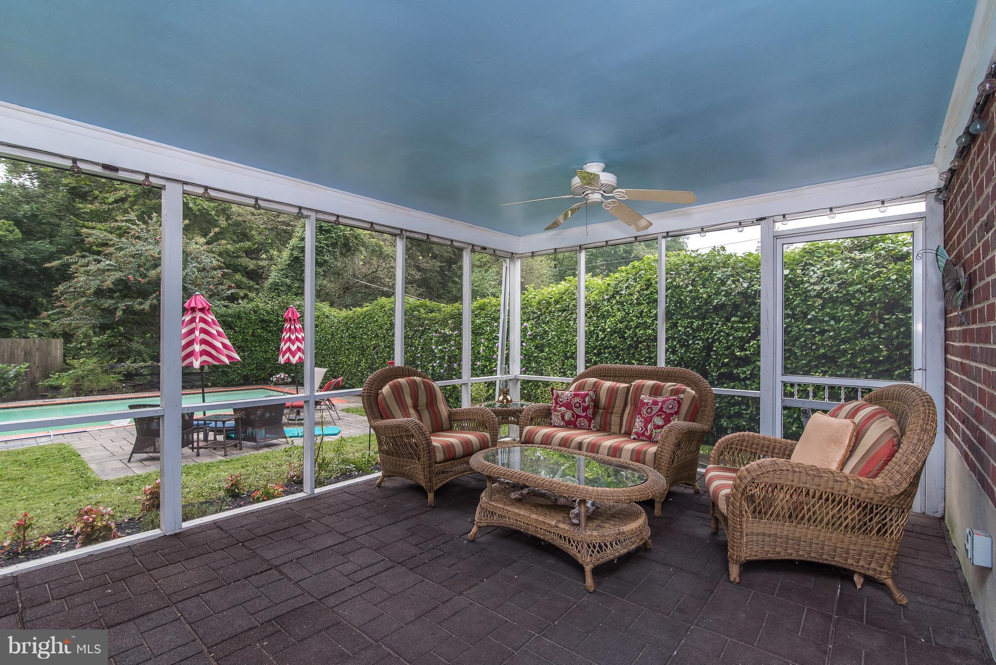 6116 Haddon Hall Road Baltimore, MD 21212 - Photo 33 of 44 a living room with patio furniture and a floor to ceiling window