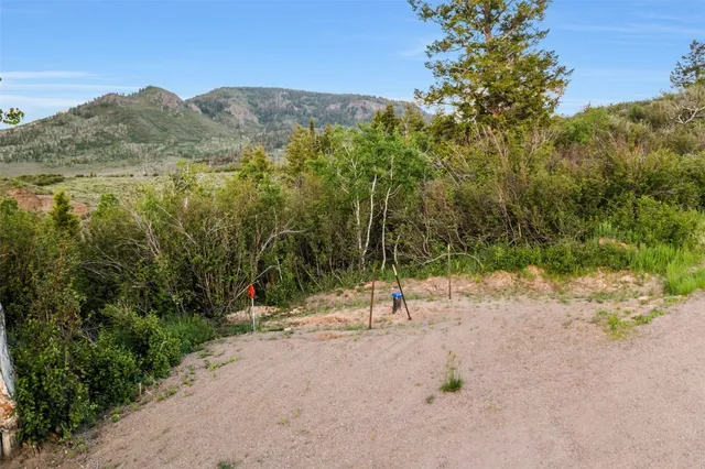 a view of a lake with a mountain