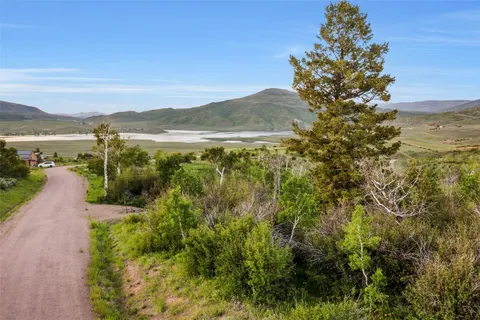 a view of lake and mountain