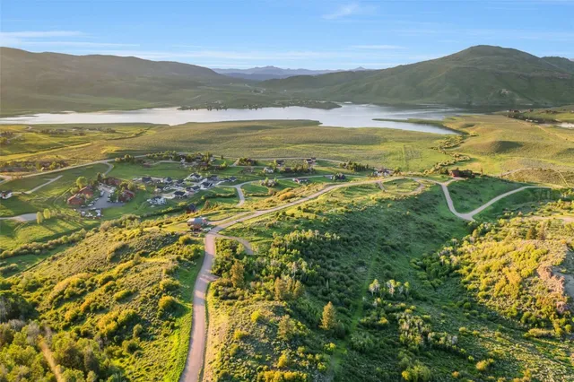 a view of a lush green hillside and a mountain