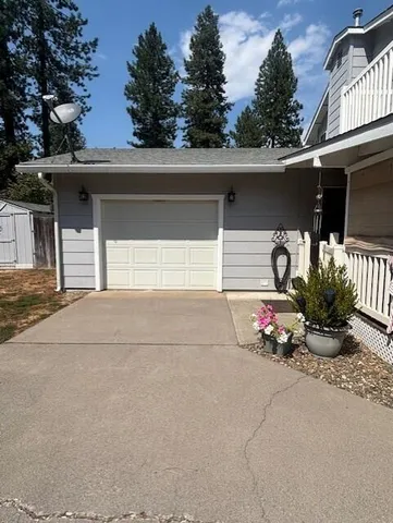 a backyard of a house