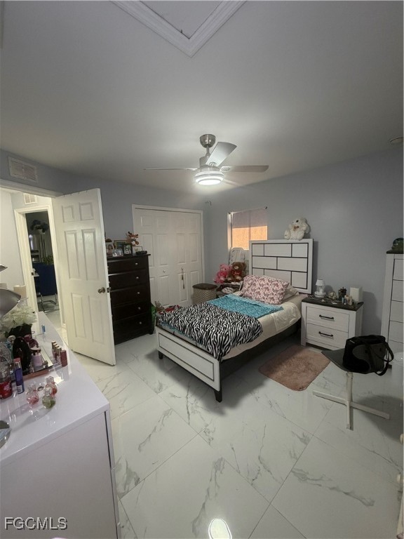 4427 25th Street Southwest Lehigh Acres, FL 33973 - Photo 15 of 20 a bedroom with bed and window