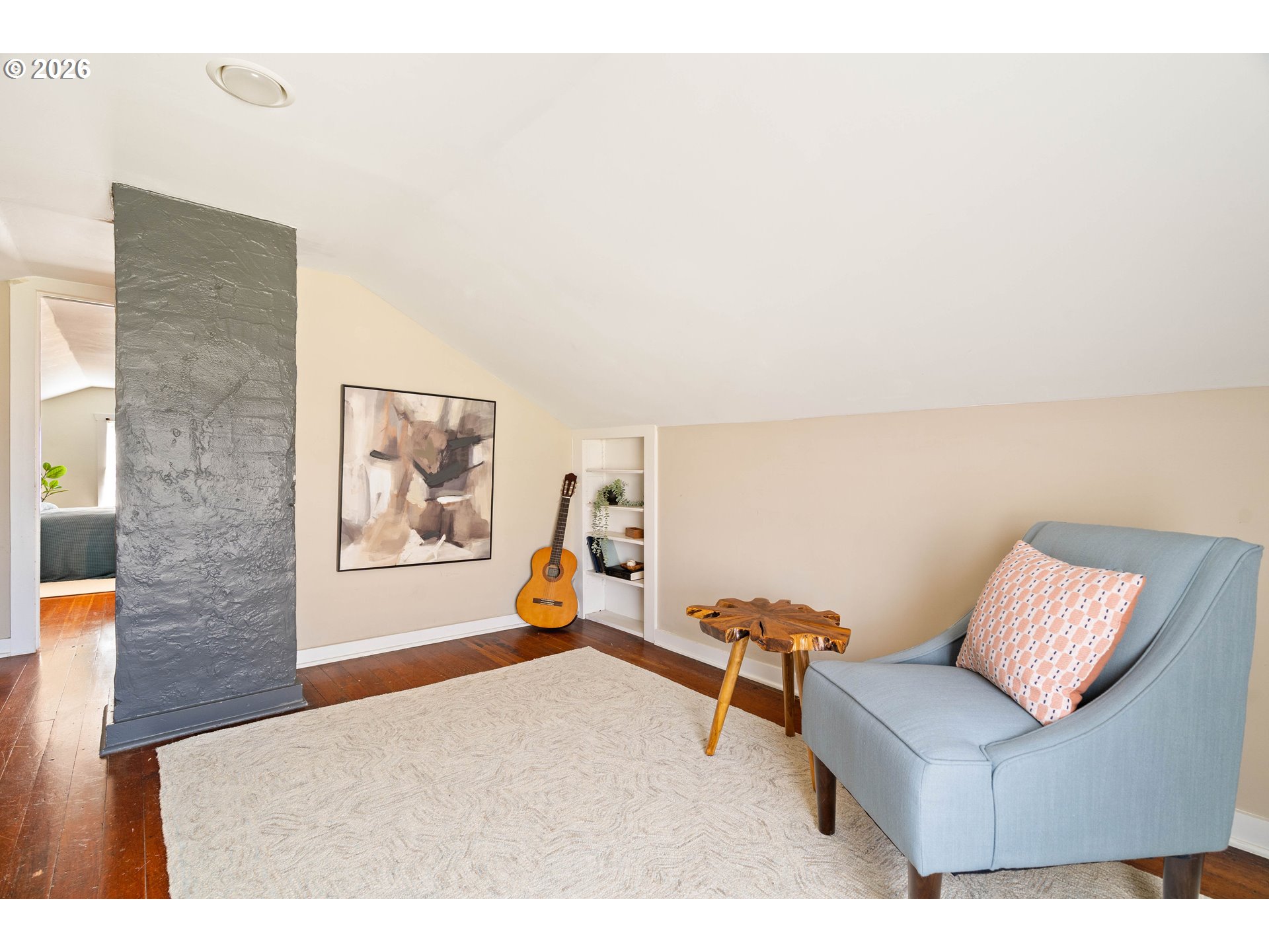 3215 Northeast 63rd Avenue Portland, OR 97213 - Photo 27 of 47 a living room with furniture and a wooden floor
