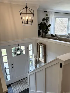 a view of a entryway of a house