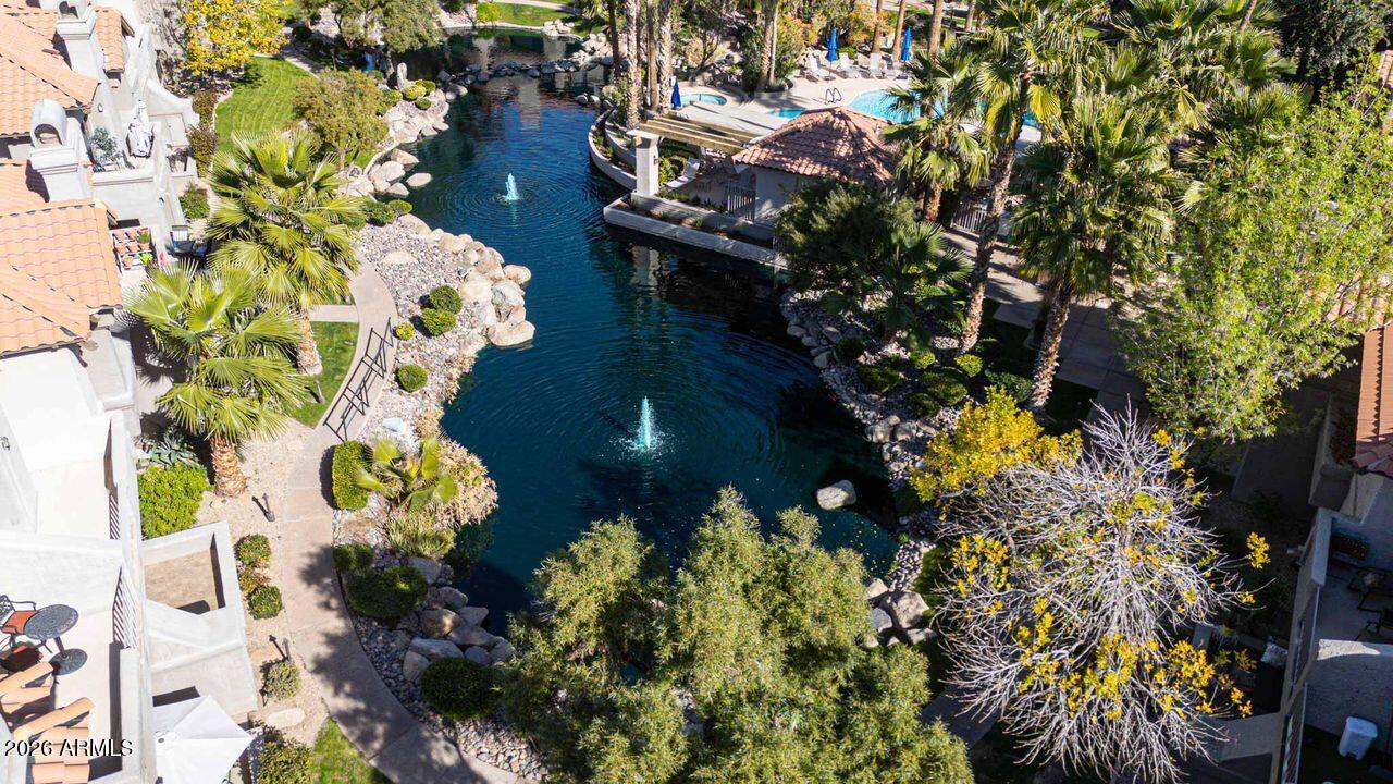 10017 East Mountain View Road, Unit 2091 Scottsdale, AZ 85258 - Photo 48 of 66 drone lake