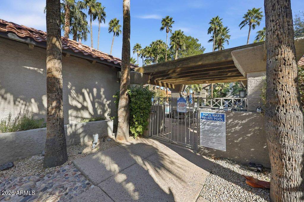 10017 East Mountain View Road, Unit 2091 Scottsdale, AZ 85258 - Photo 63 of 66 pool entrance