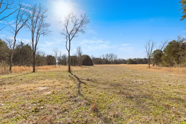 a view of yard covered with snow