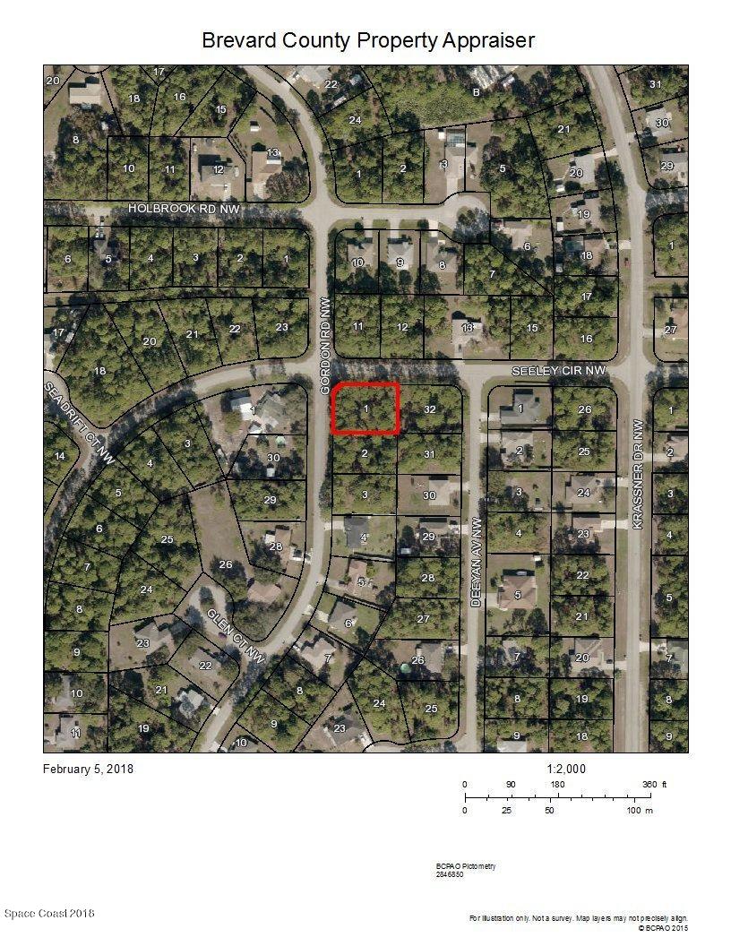 0 Gordon Road Northwest Palm Bay, FL 32907 - Photo 1 of 3 aerial view