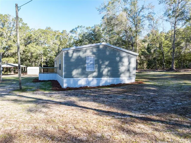 a view of a small yard