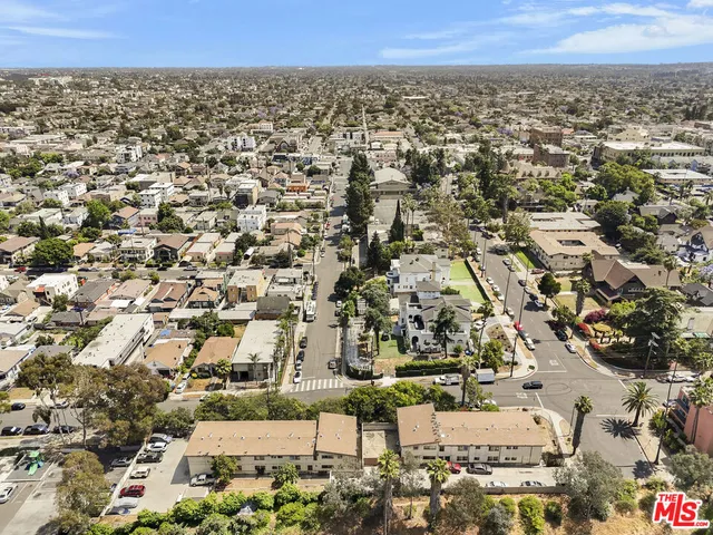an aerial view of multiple house
