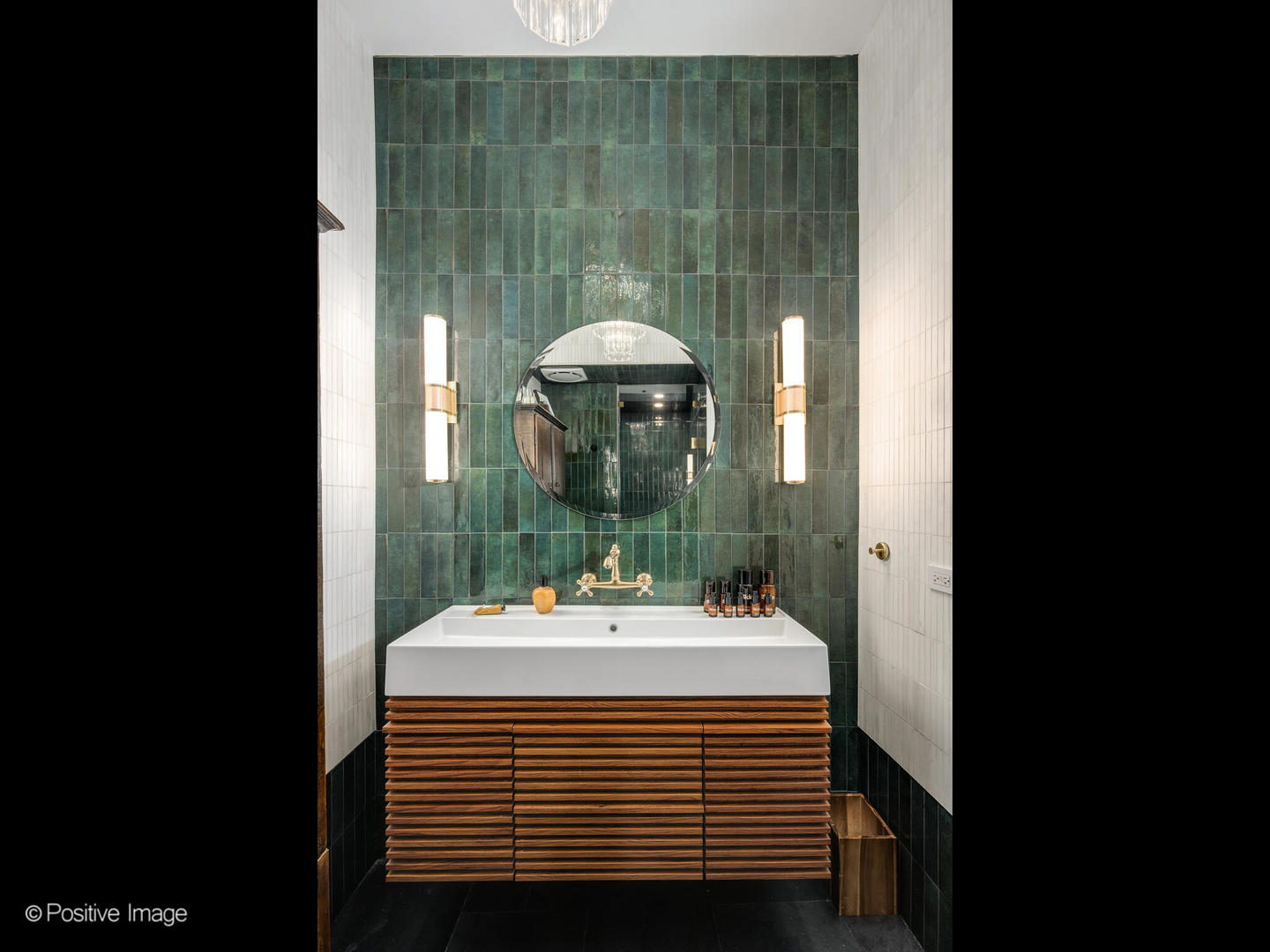 1760 West Wrightwood Avenue, Unit 204 Chicago, IL 60614 - Photo 21 of 28 a bathroom with a sink and a mirror