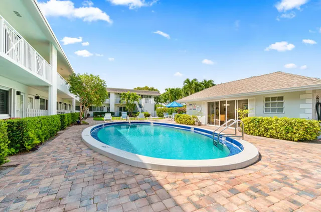 a view of outdoor space yard swimming pool and patio