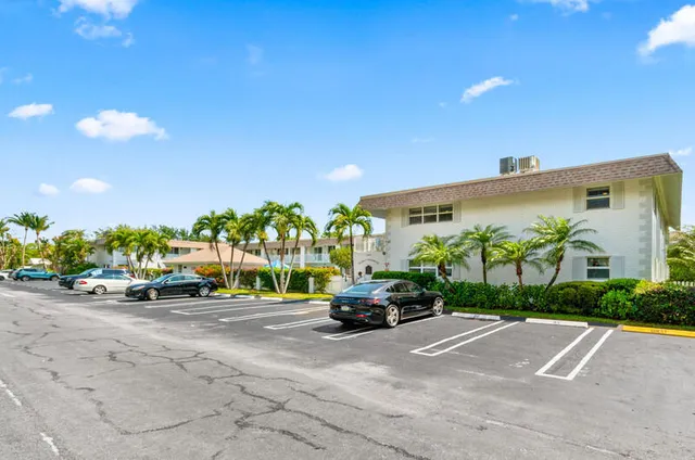 a car parked in front of a building