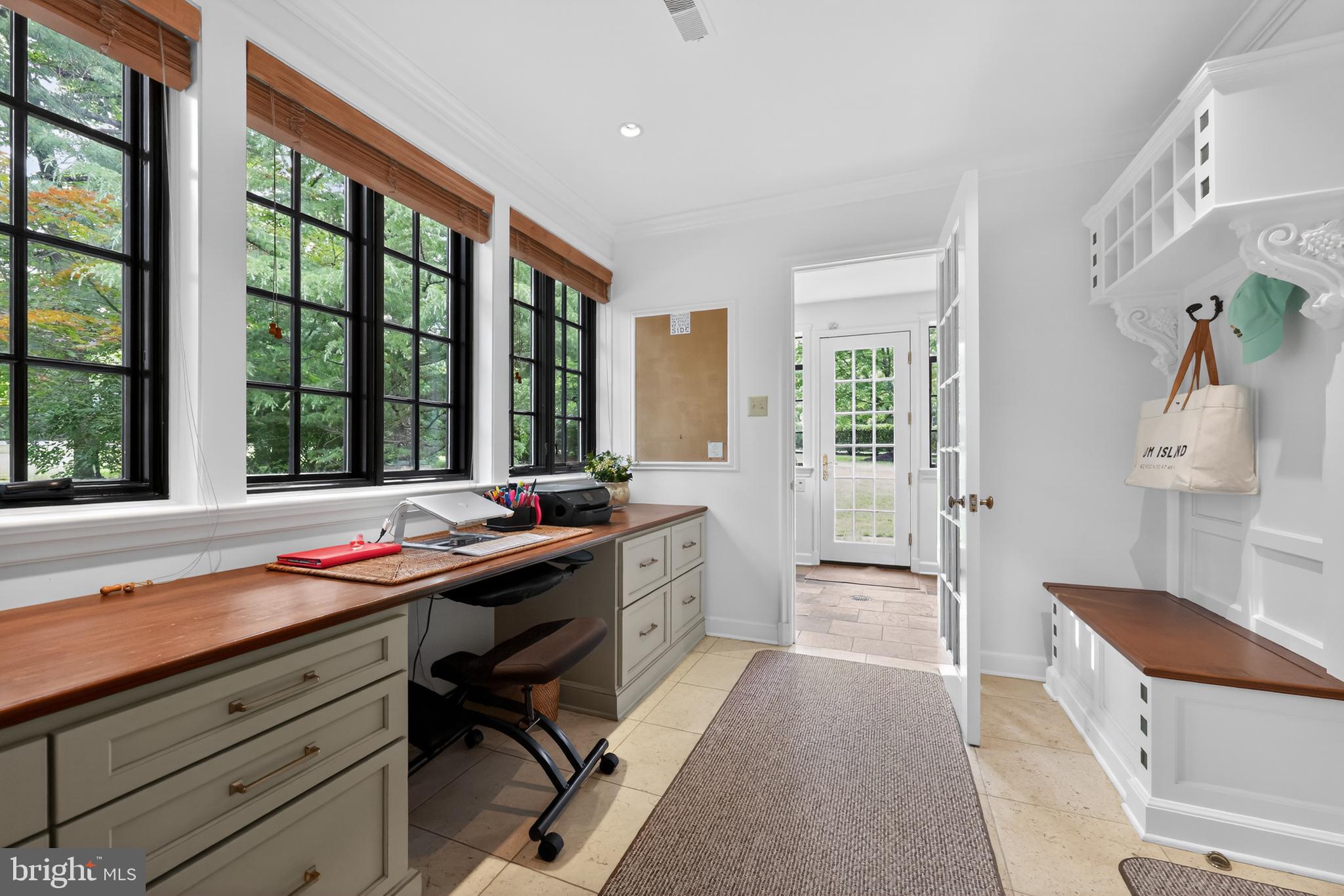 56 Tunbridge Road Haverford, PA 19041 - Photo 23 of 60 Mud Rm/Family Entrance off Kitchen w/Office space