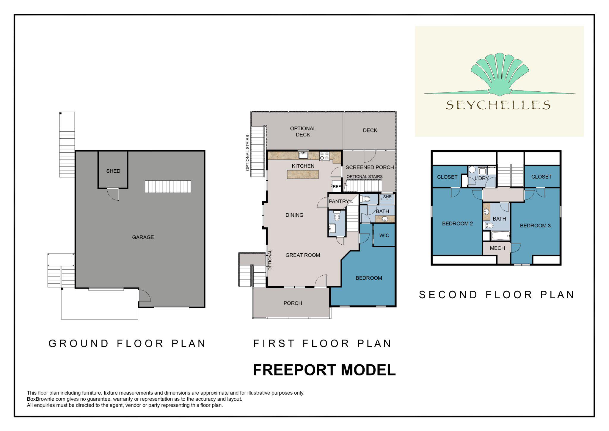 36047 Jackson Street Ocean View, DE 19970 - Photo 58 of 59 FREEPORT I - 3 BR, 2.5 BATH FLOOR PLAN