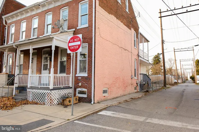 a street sign on a city street