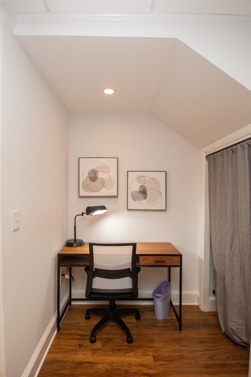 1253 Beacon Street, Unit 4BB Brookline, MA 02446 - Photo 5 of 18 a workspace room with furniture and wooden floor