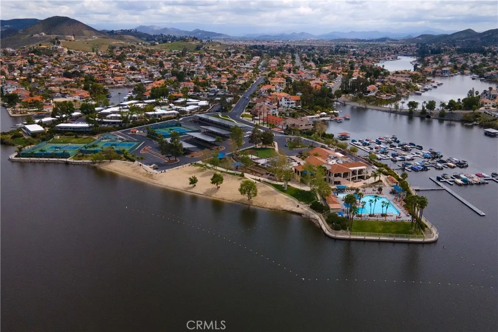29046 Scout Canyon Lake Canyon Lake, CA 92587 - Photo 21 of 40 an aerial view of residential houses with outdoor space and river