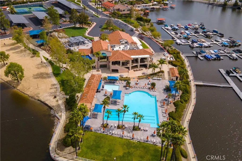 29046 Scout Canyon Lake Canyon Lake, CA 92587 - Photo 23 of 40 an aerial view of a house with a lake view