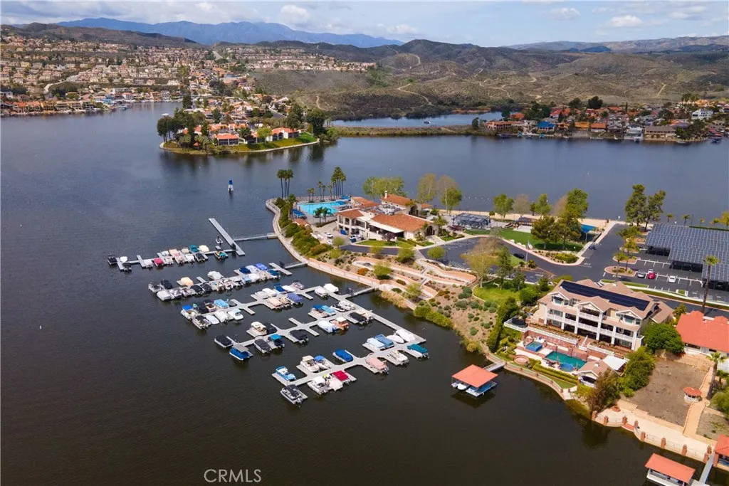 29046 Scout Canyon Lake Canyon Lake, CA 92587 - Photo 26 of 40 an aerial view of a house with a table chairs