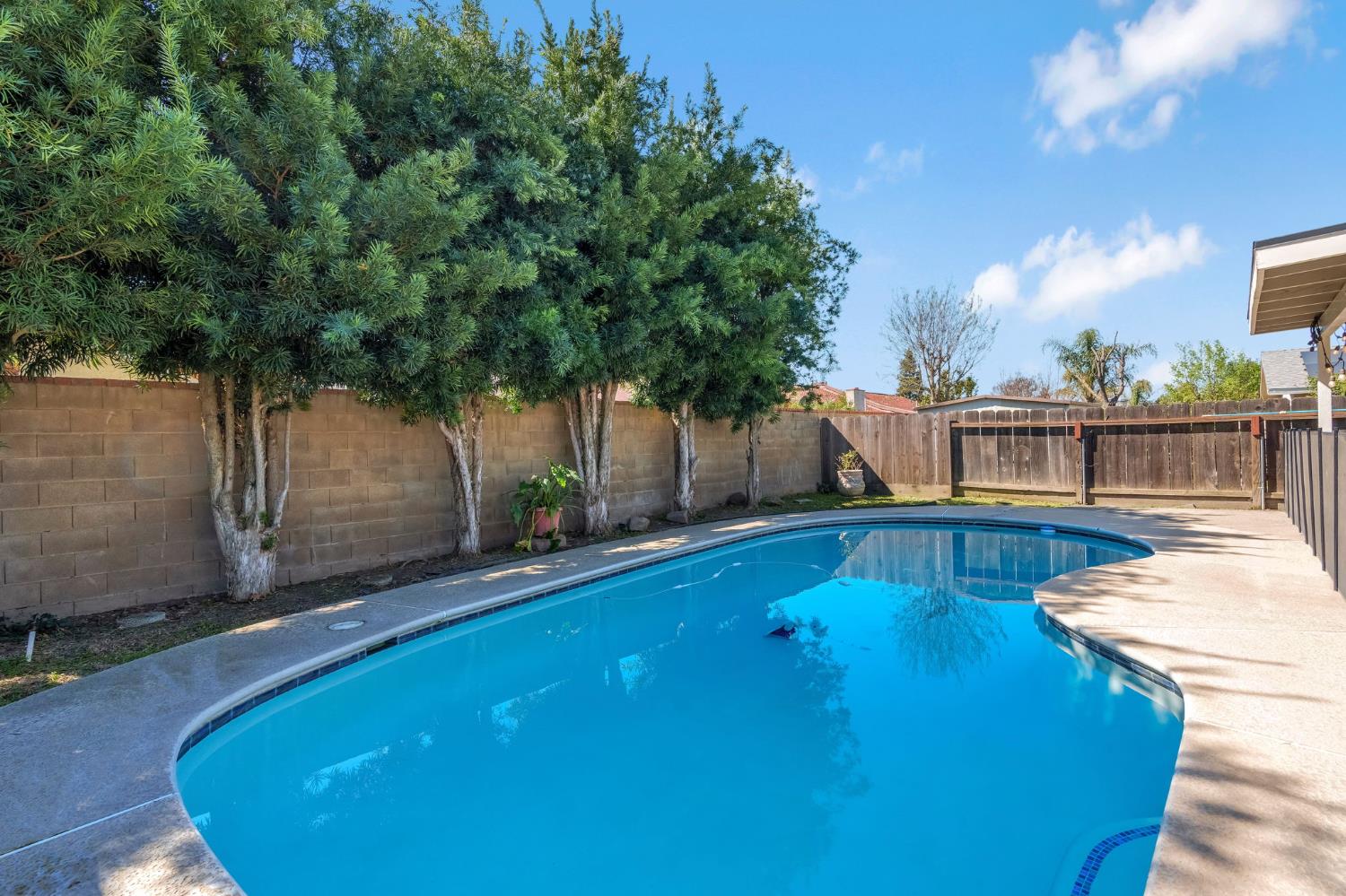 2428 West 3rd Street Madera, CA 93637 - Photo 31 of 39 a view of a swimming pool with a lounge chair