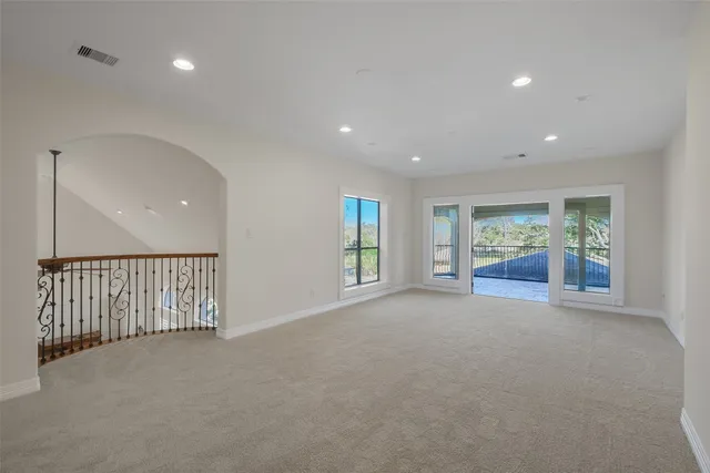 a view of an empty room