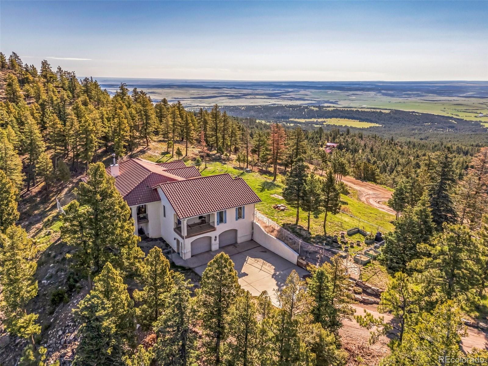 8760 Ridge Road Beulah, CO 81023 - Photo 8 of 33 an aerial view of residential houses with outdoor space