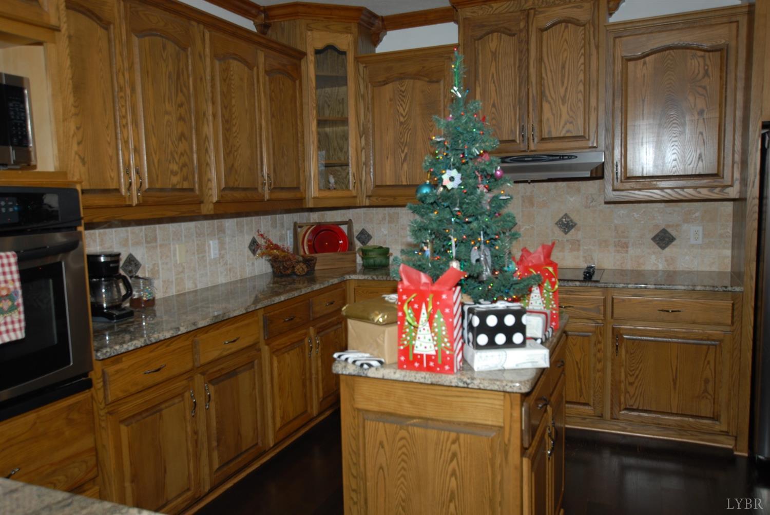 1669 Matthew Talbot Road Forest, VA 24551 - Photo 6 of 56 a kitchen with sink refrigerator and cabinets