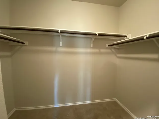a close view of closet