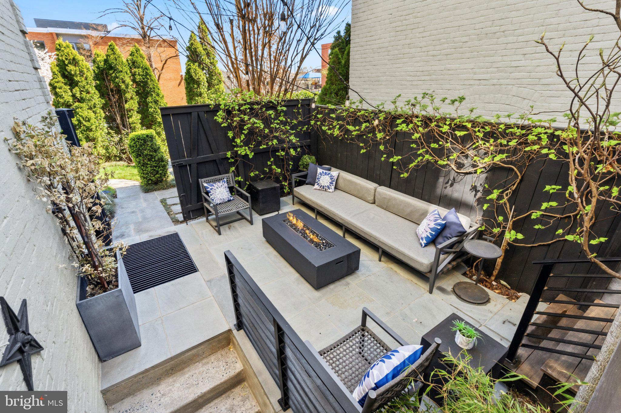 1740 13th Street Northwest Washington, DC 20009 - Photo 15 of 82 Private side fenced flagstone patio