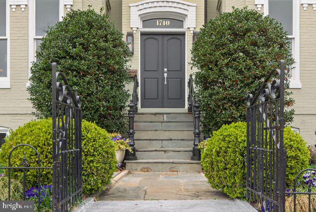 1740 13th Street Northwest Washington, DC 20009 - Photo 16 of 82 Classic front entrance with gas lanterns