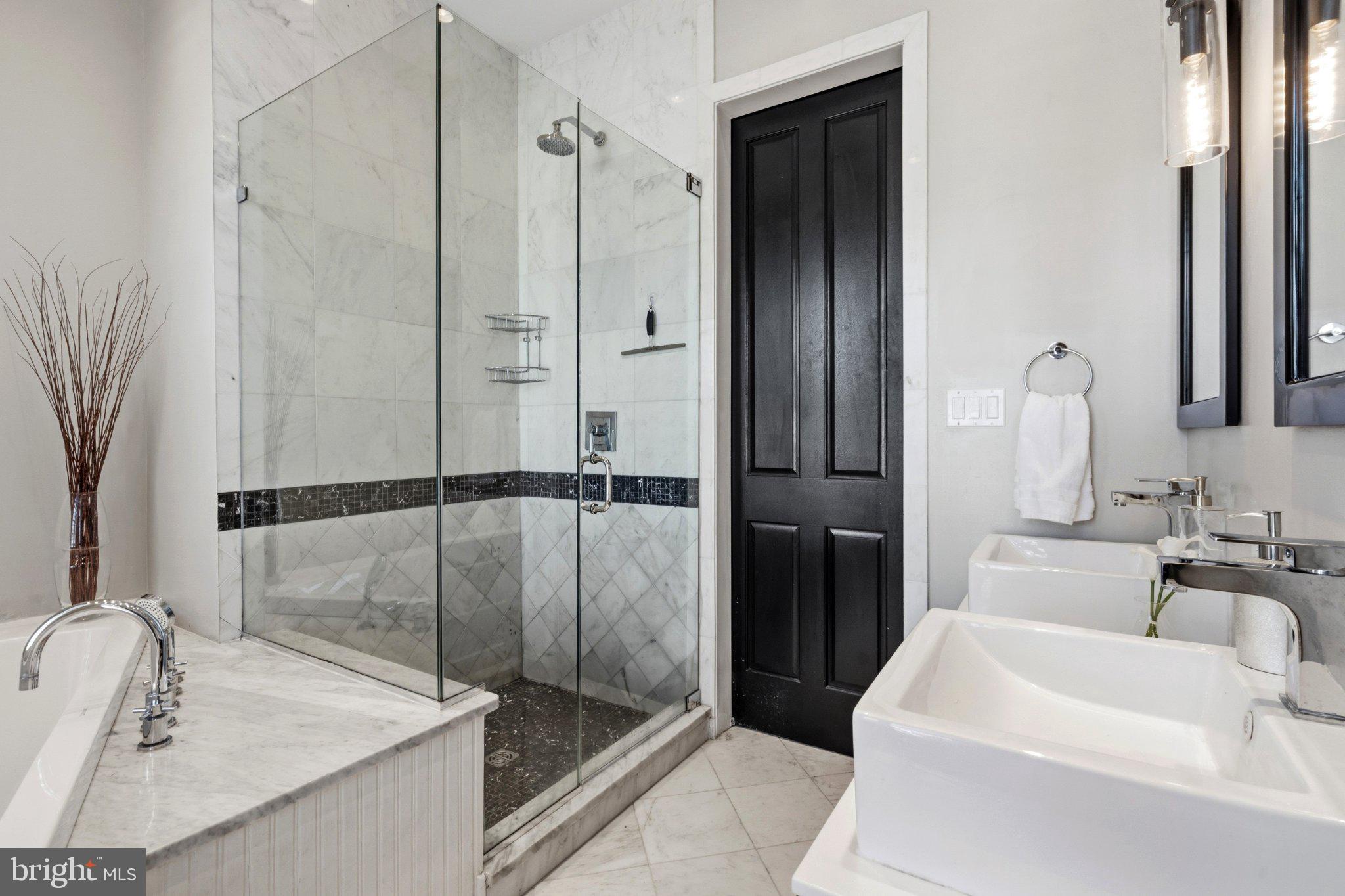 1740 13th Street Northwest Washington, DC 20009 - Photo 24 of 40 Sleek modern primary bathroom