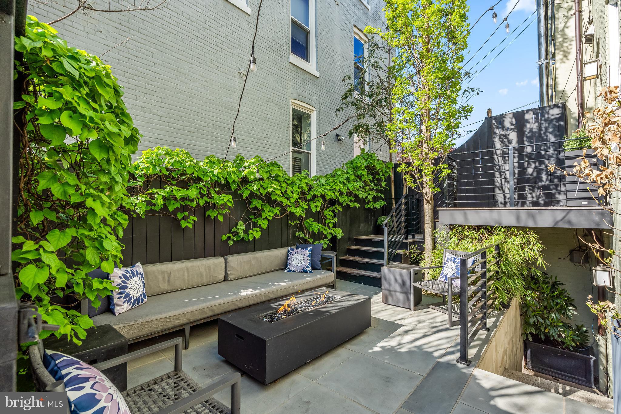 1740 13th Street Northwest Washington, DC 20009 - Photo 29 of 40 Flagstone patio, landscaping, & stairs all 2018