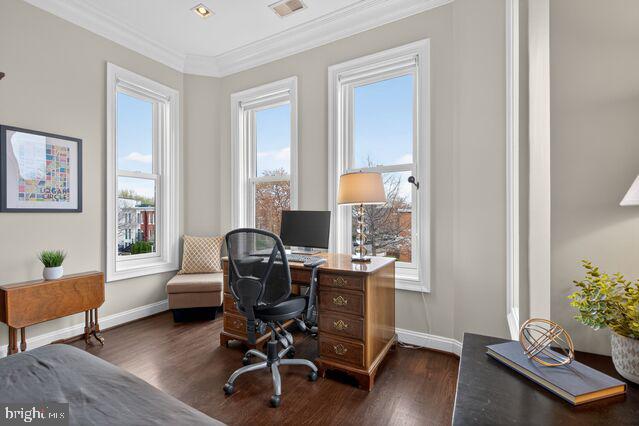 1740 13th Street Northwest Washington, DC 20009 - Photo 57 of 82 a view of a workspace with furniture and a workspace