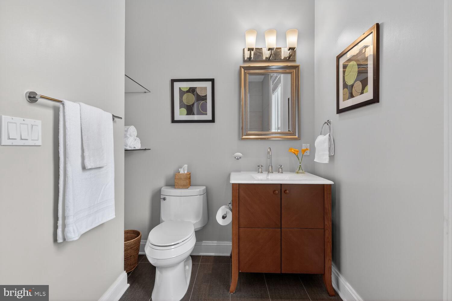 1740 13th Street Northwest Washington, DC 20009 - Photo 59 of 82 a bathroom with a sink a toilet and shower