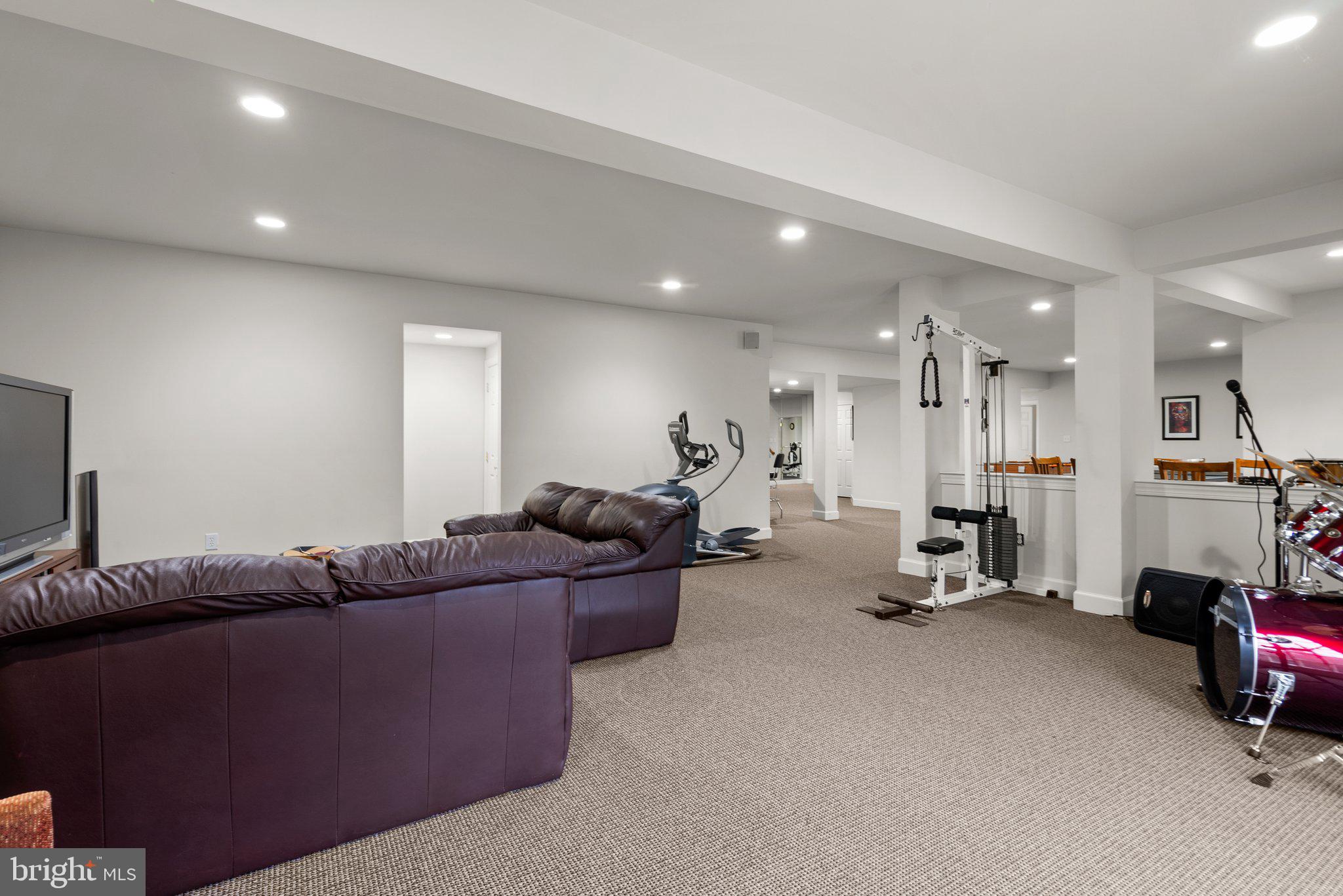 10417 Grey Fox Road Potomac, MD 20854 - Photo 54 of 73 Walk-out Lower Level Recreation Room