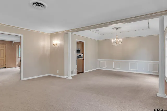 a view of an empty room