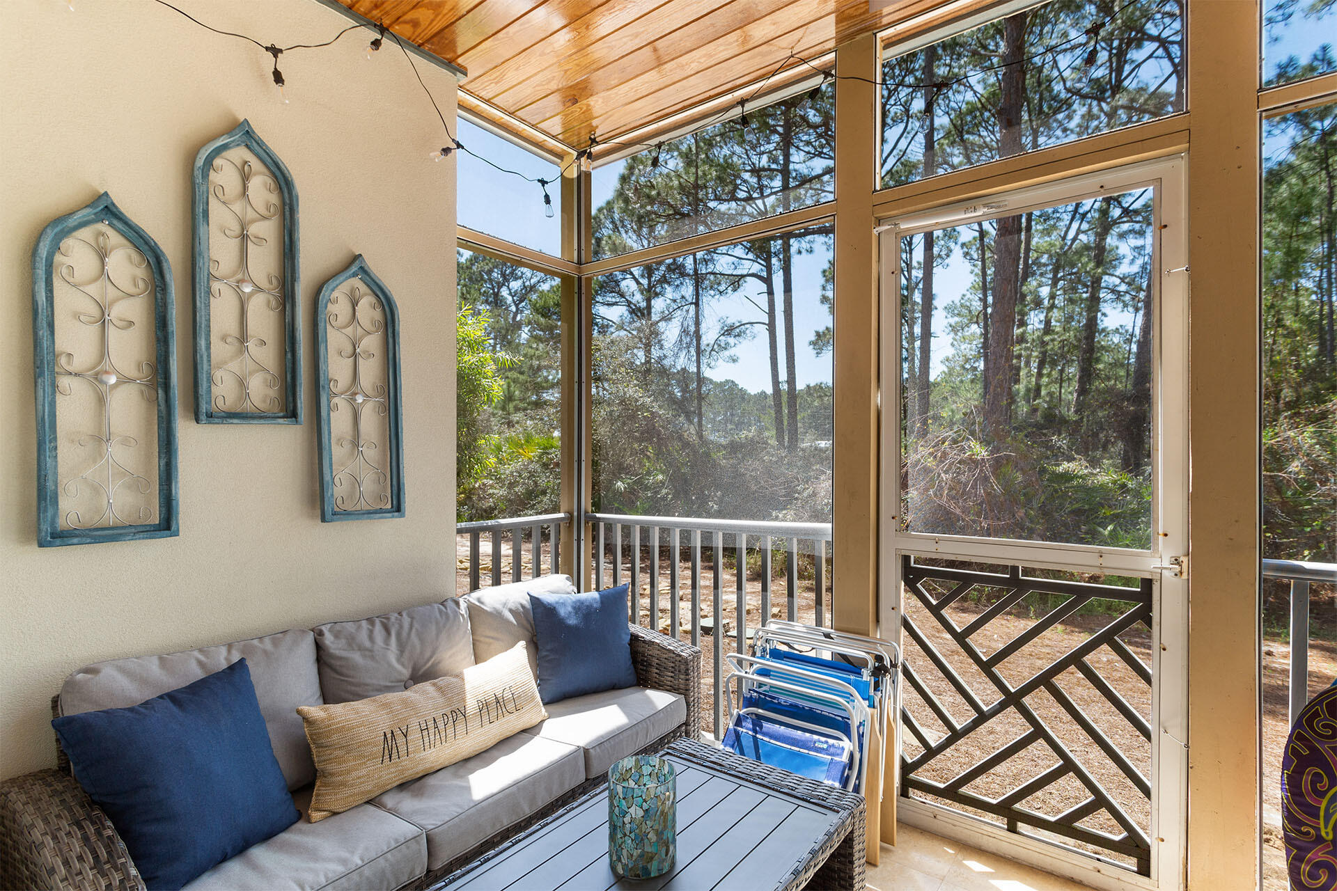 231 Somerset Bridge Road, Unit 2105 Santa Rosa Beach, FL 32459 - Photo 10 of 27 a view of a living room and a balcony with furniture