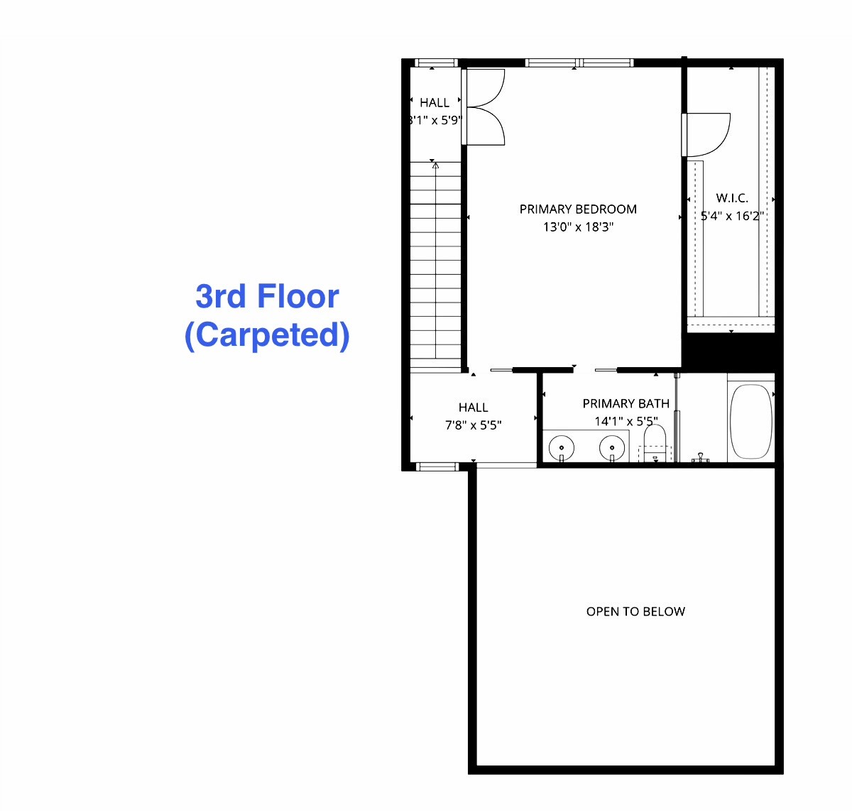 910 Ruthven Street Houston, TX 77019 - Photo 27 of 35 Primary bedroom and bath plus balcony overlooking cathedral living room