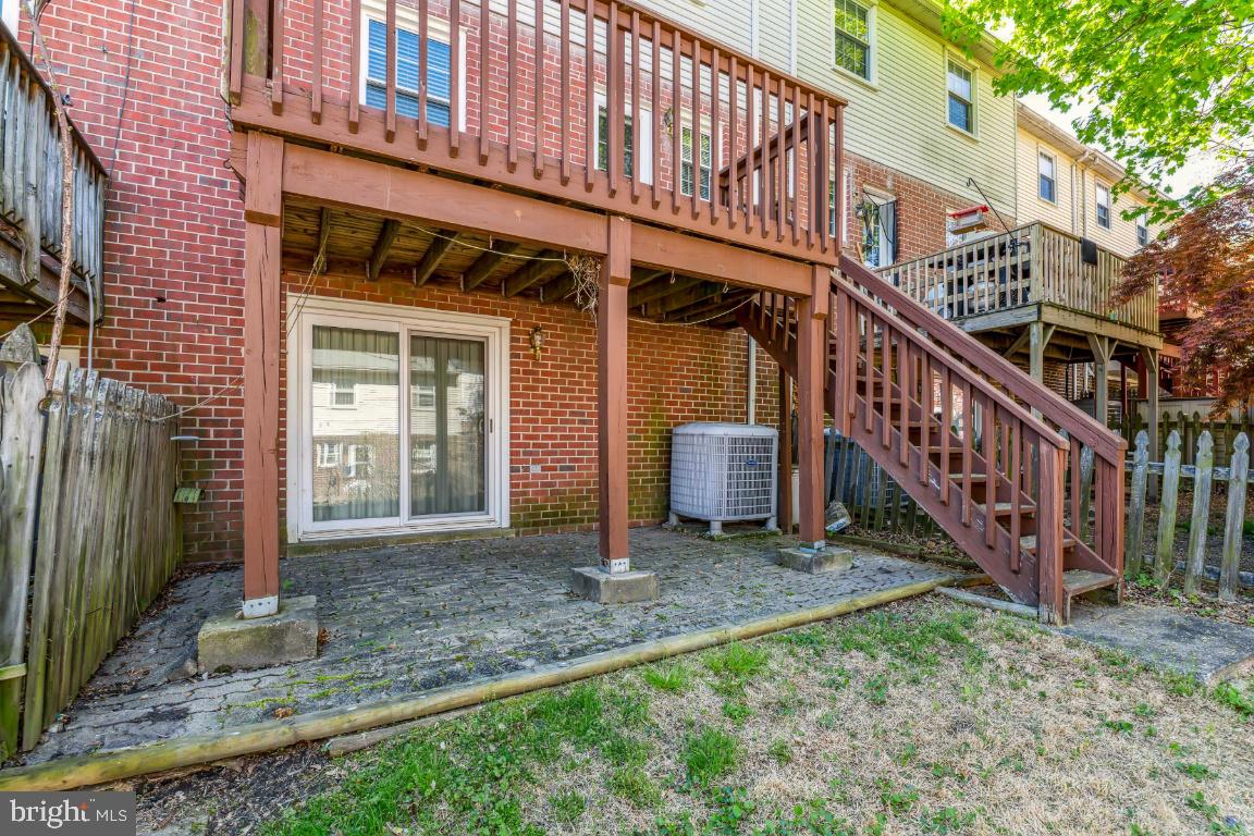 3610 Rockberry Road Parkville, MD 21234 - Photo 24 of 25 Deck & brick patio