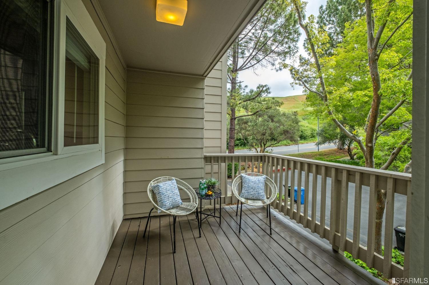 413 Woodminster Drive Moraga, CA 94556 - Photo 13 of 33 a view of balcony with wooden floor and outdoor seating