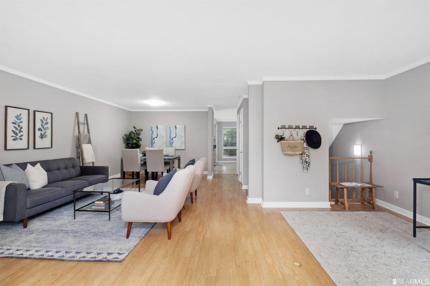 413 Woodminster Drive Moraga, CA 94556 - Photo 5 of 33 a living room with furniture and a wooden floor