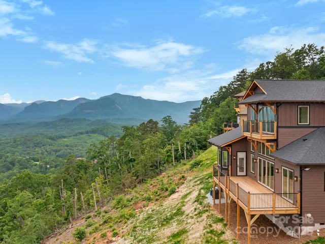 a view of lake with green space