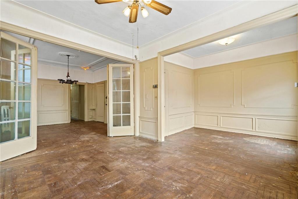 282 Buffalo Avenue Brooklyn, NY 11213 - Photo 10 of 22 wooden floor in an empty room