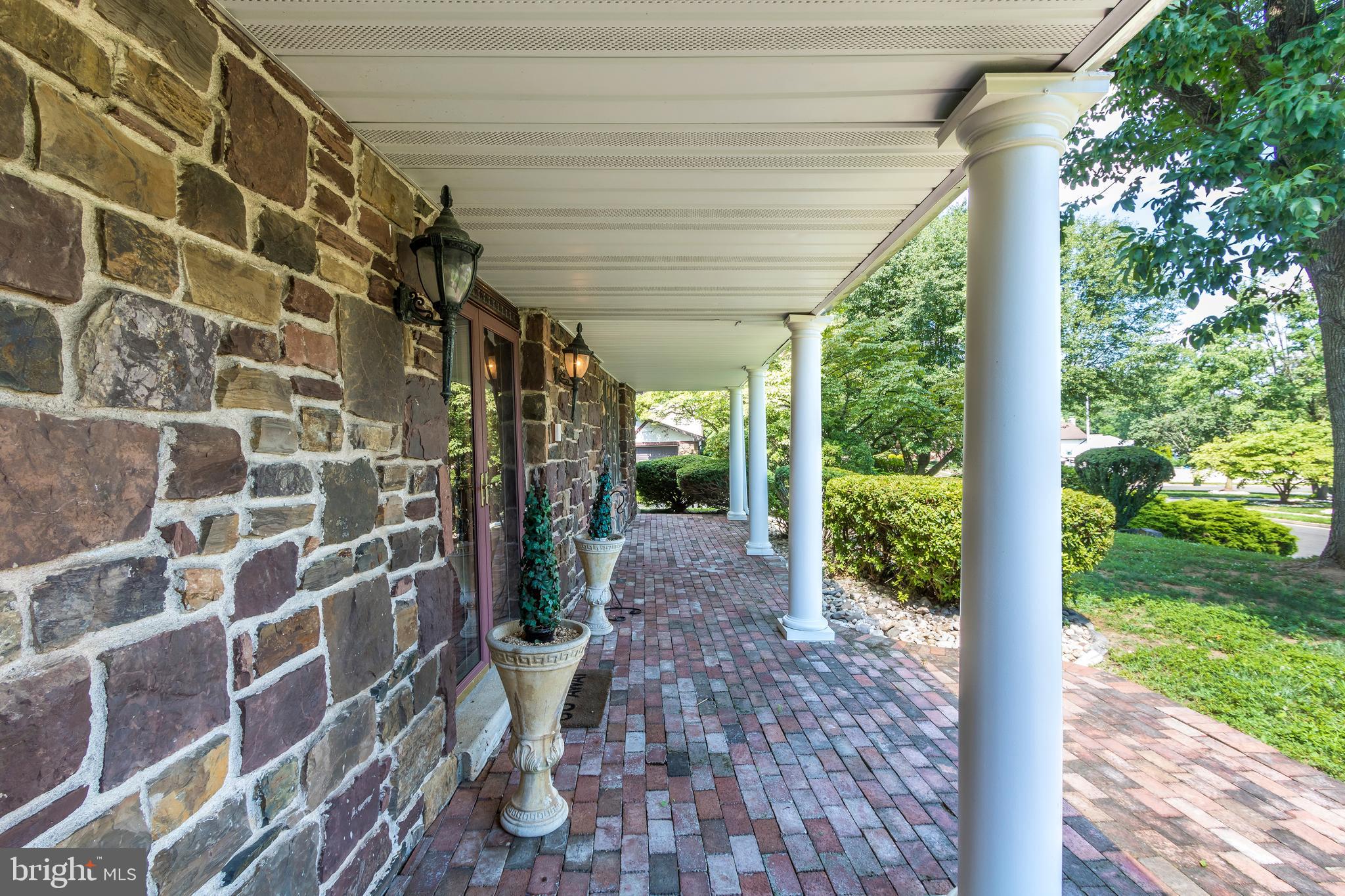 1252 Mettler Road Huntingdon Valley, PA 19006 - Photo 2 of 42 Front Covered Colonnade
