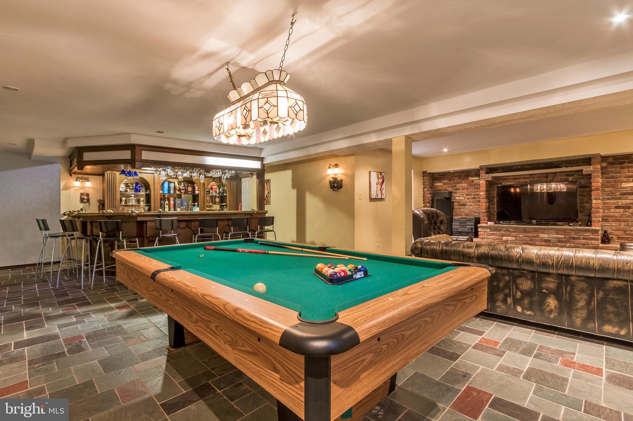 1252 Mettler Road Huntingdon Valley, PA 19006 - Photo 35 of 42 Finished Lower Family Game Room and Bar