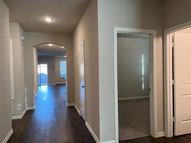 a view of small space with racks on the wall