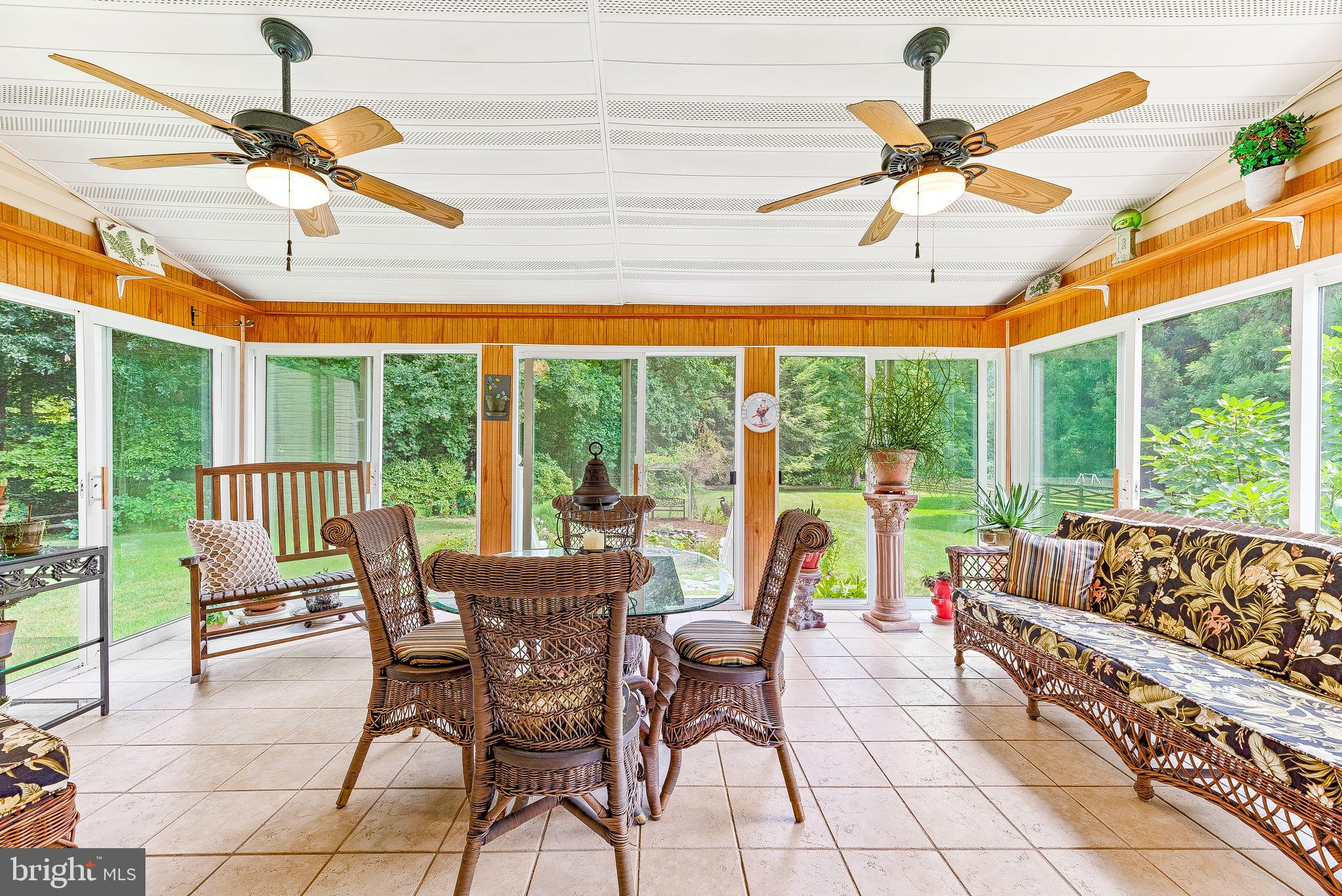 570 Small Reward Road Huntingtown, MD 20639 - Photo 29 of 64 Sun Porch w/Tile Floors and Sliding Doors...