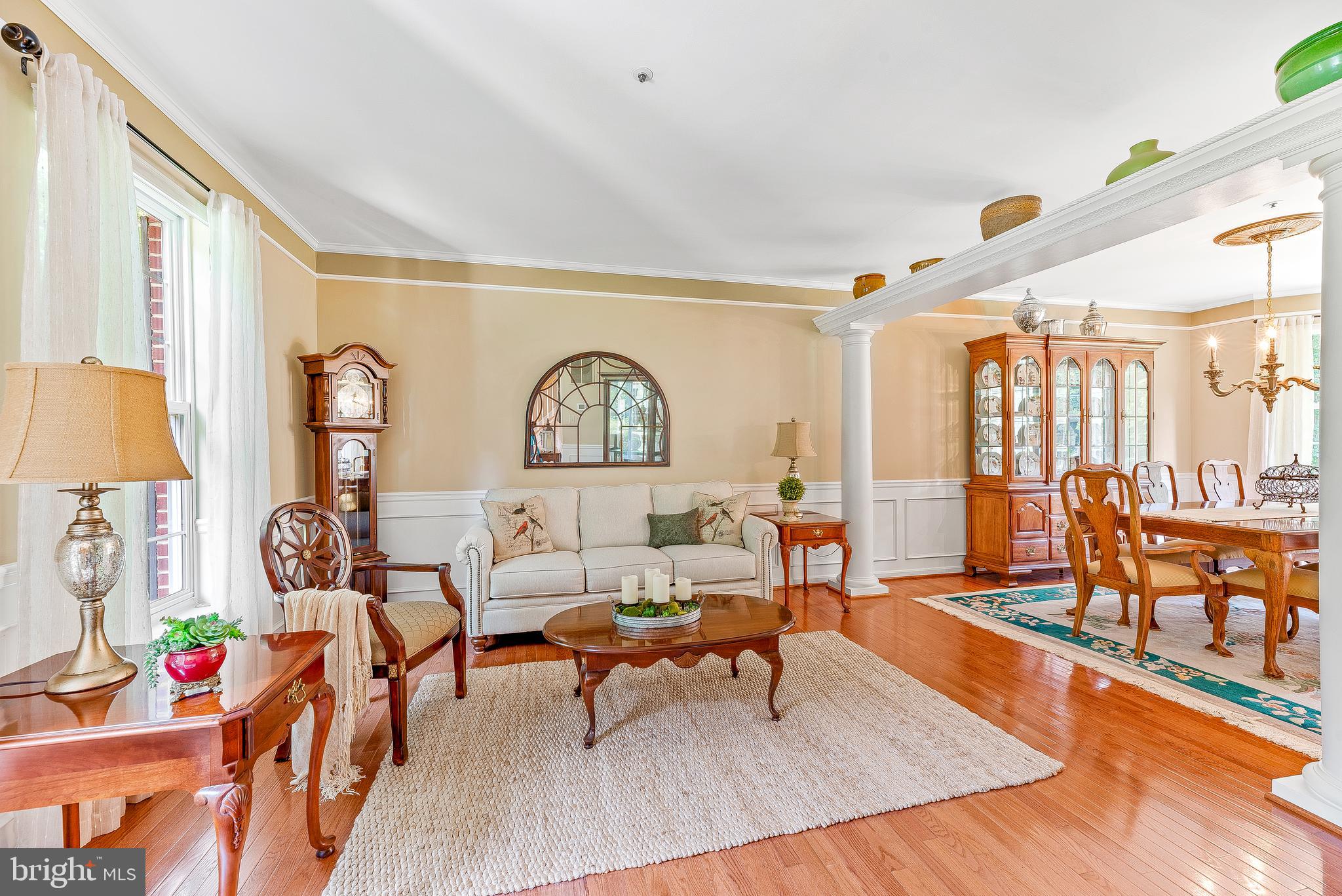 570 Small Reward Road Huntingtown, MD 20639 - Photo 9 of 64 Spacious Living Room w/Columns...